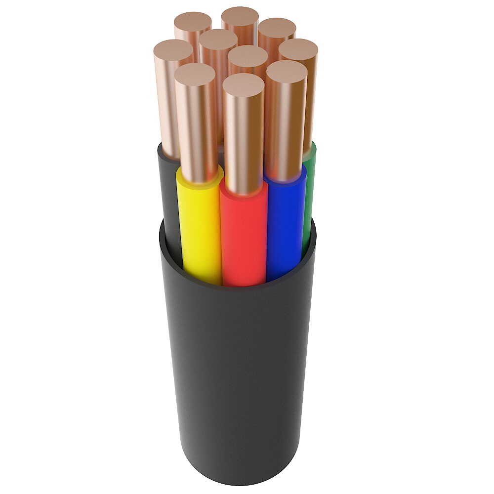 Кабель КВВГ 4x2.5 не розповсюджує горіння